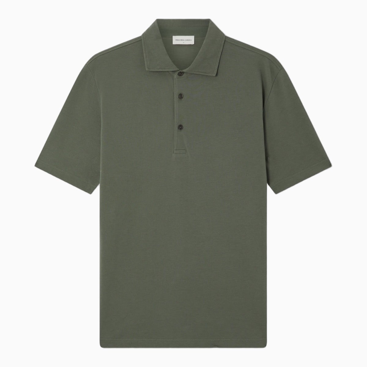 Ash green cotton piqué polo by Frescobol Carioca