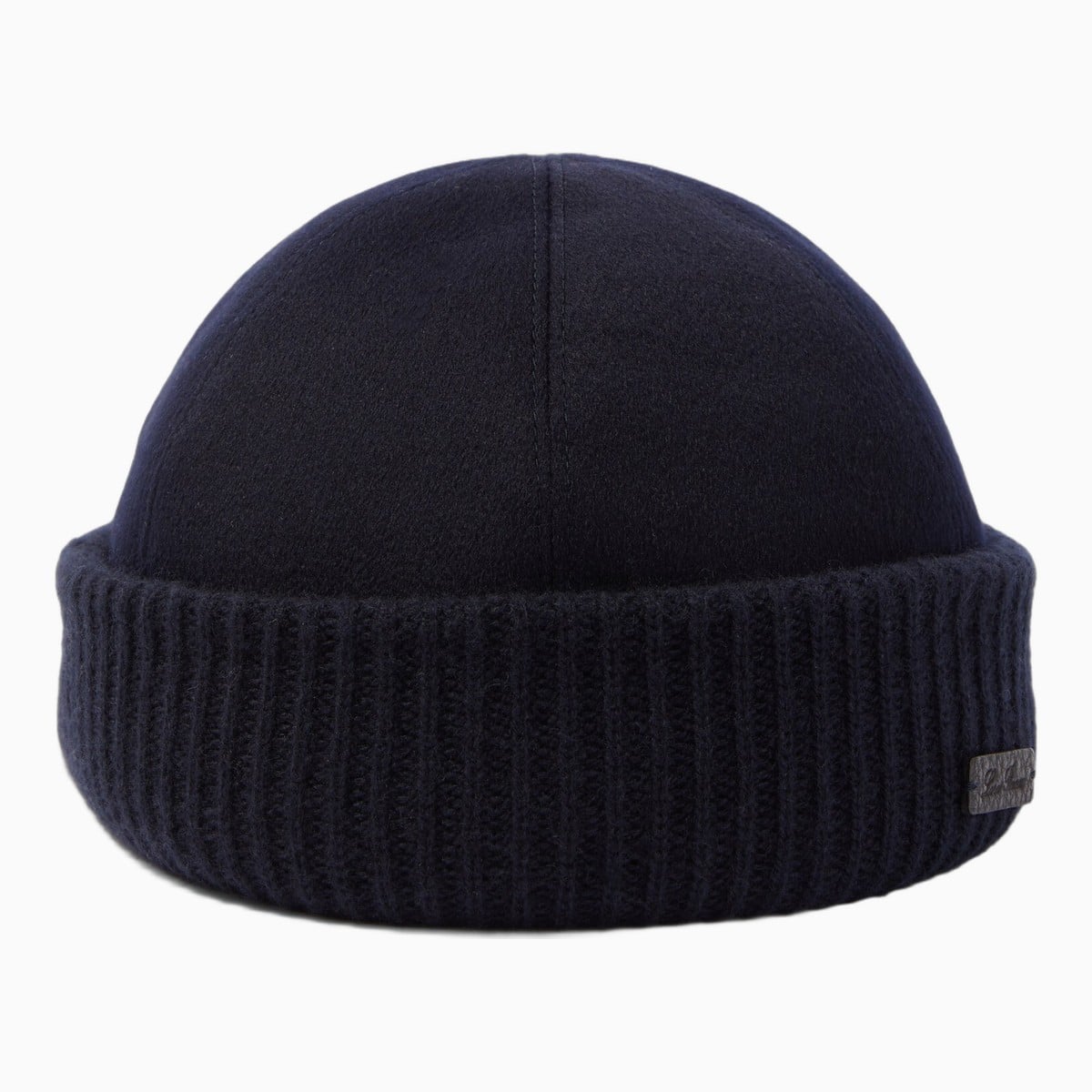 Navy cashmere beanie by Loro Piana