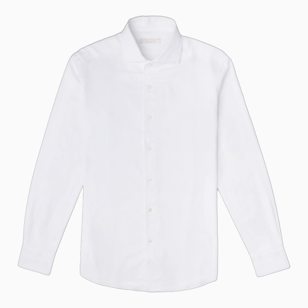 White cotton oxford shirt by Luca Faloni