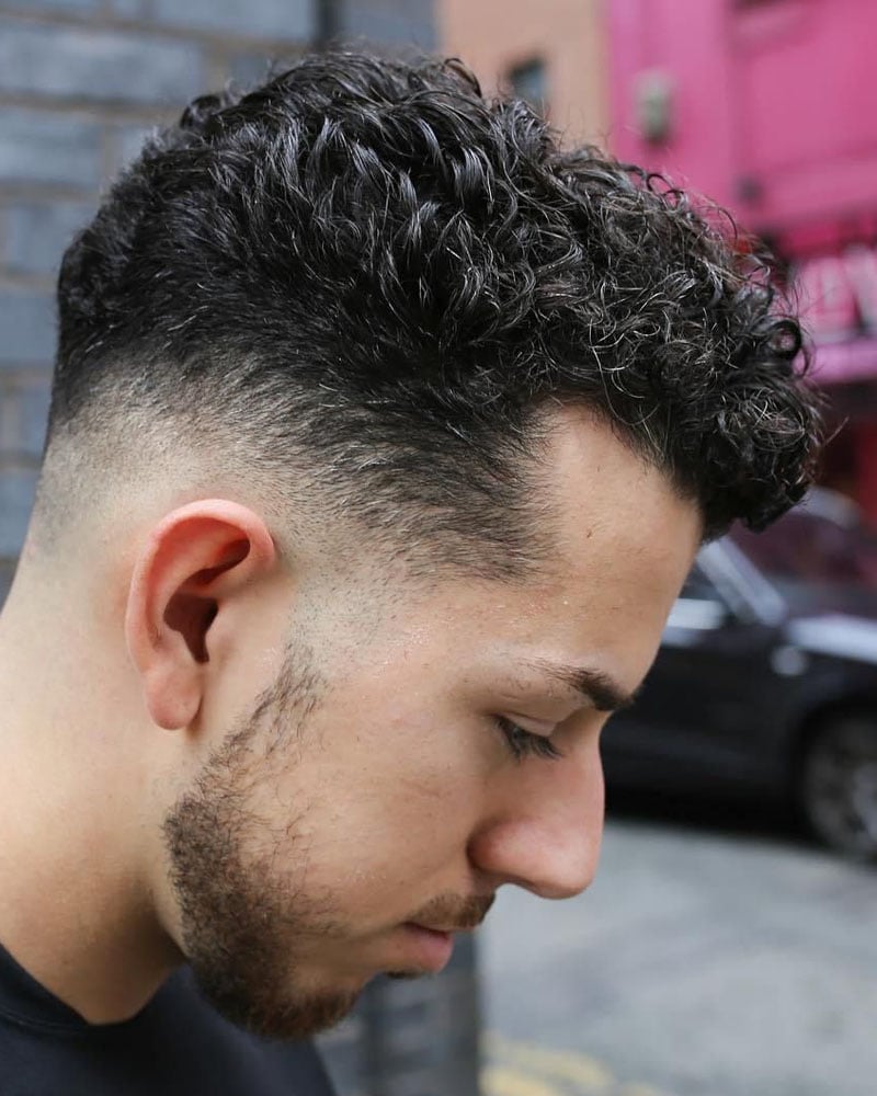 men curly hairstyles thin dense curls with tapered sides Luxe Digital