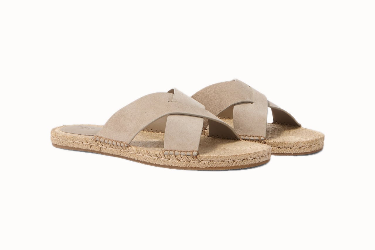 garden party attire men zegna leather espadrilles on grass - Luxe Digital
