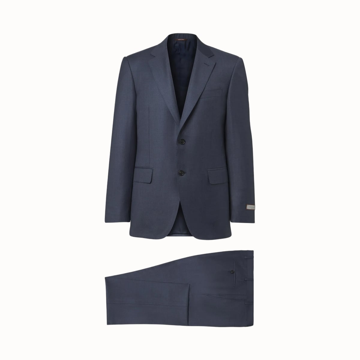 semi formal attire men canali wool suit - Luxe Digital