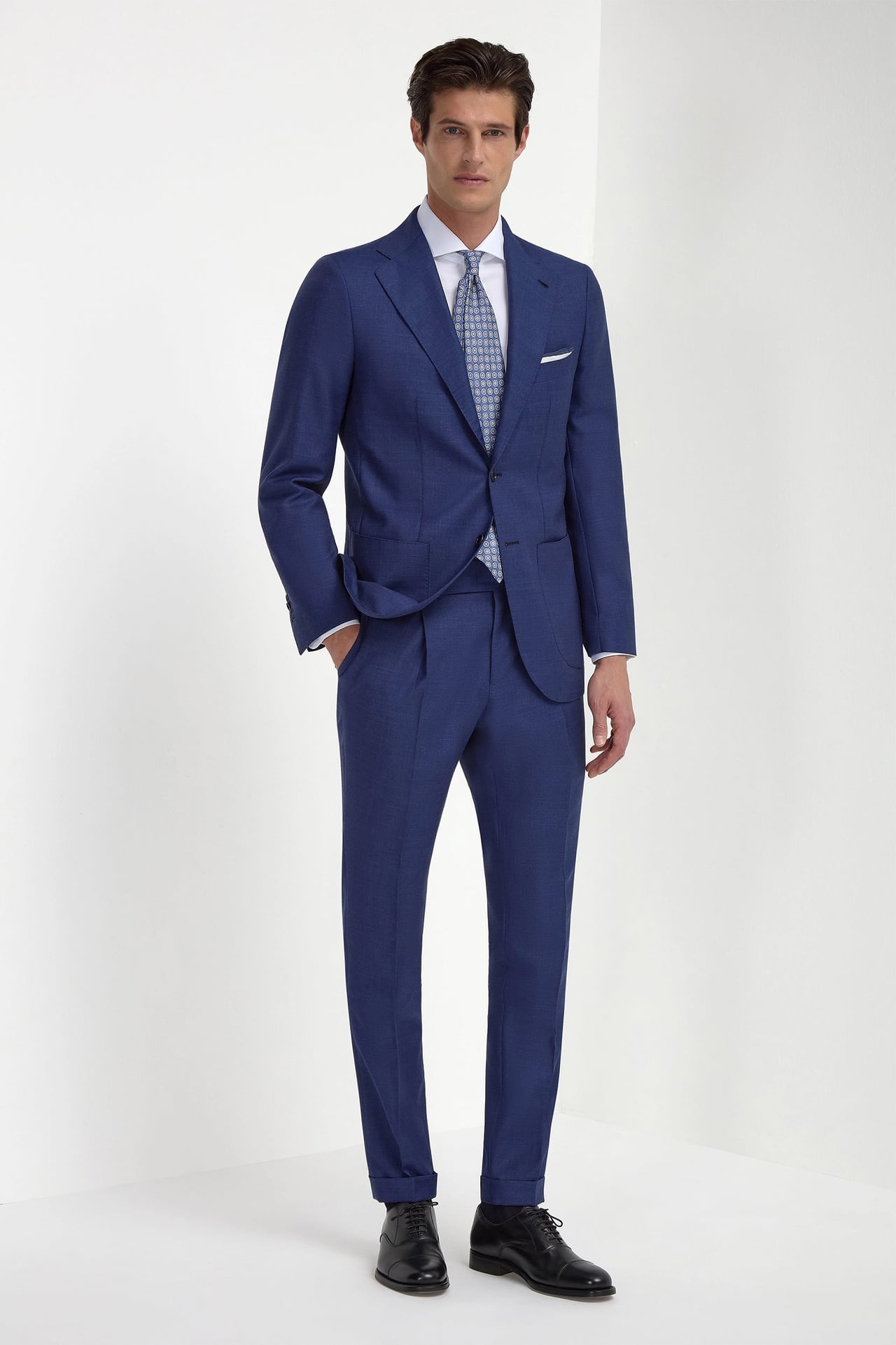 semi formal attire men navy suit - Luxe Digital