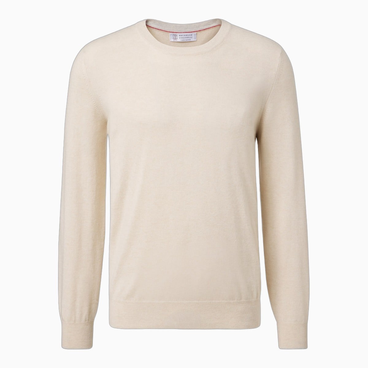 beige Brunello Cucinelli cashmere sweater