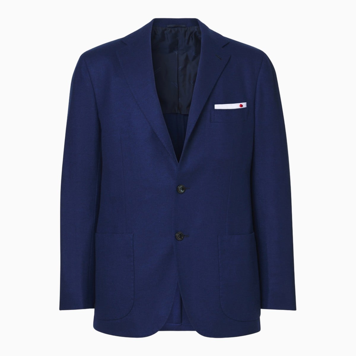 blue Kiton wool and cashmere blazer