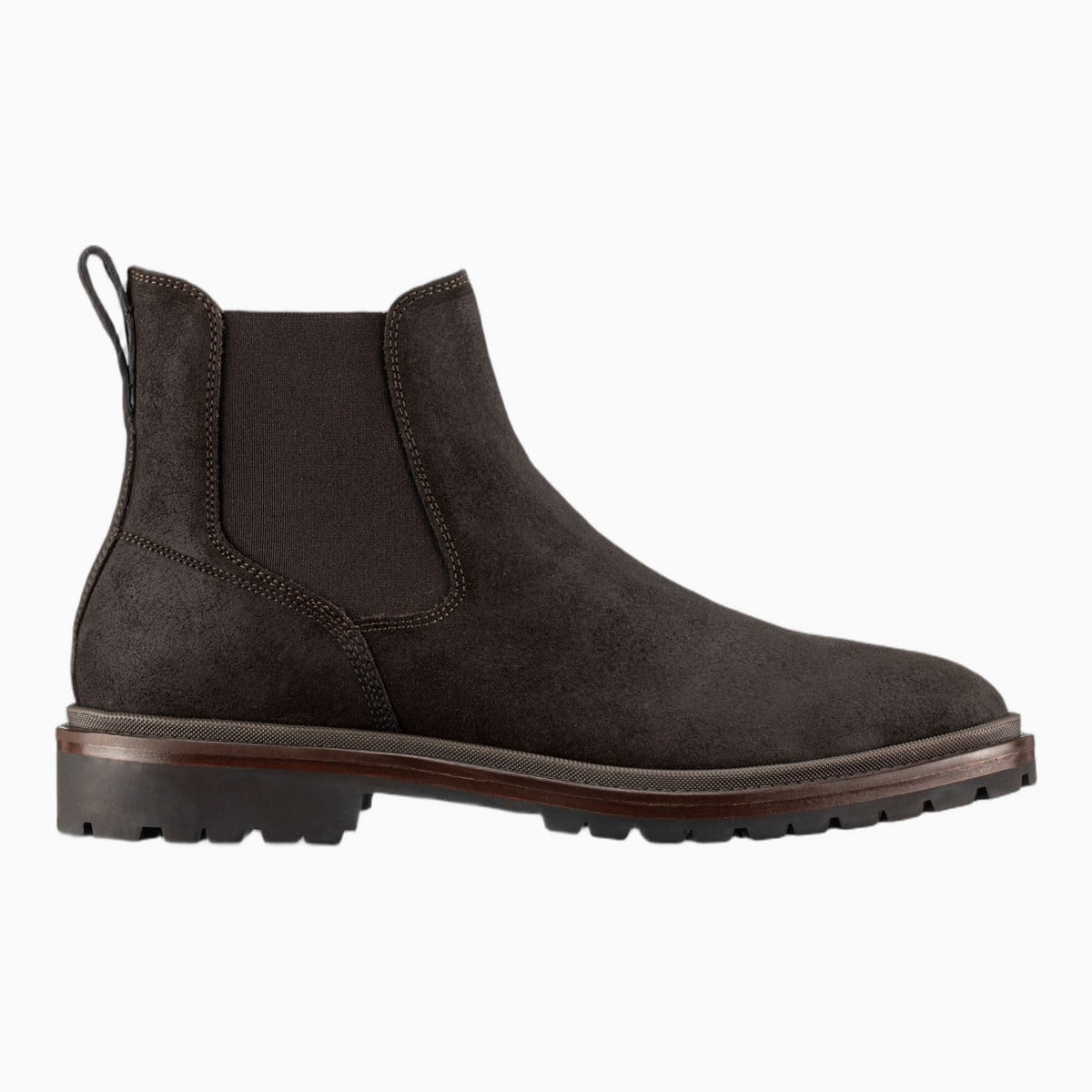 dark brown Koio Fermo suede Chelsea boot