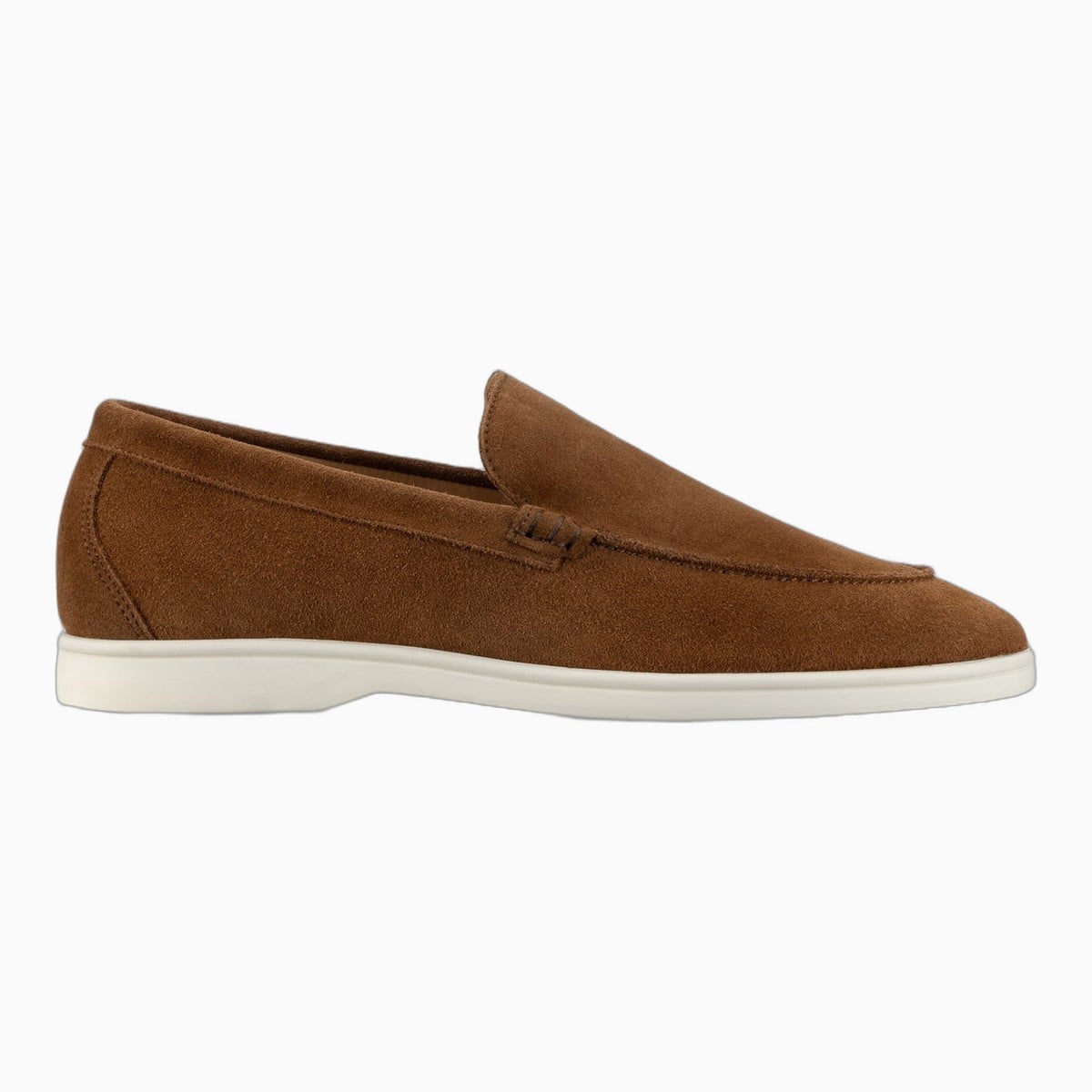 Koio Catania suede loafer in cognac