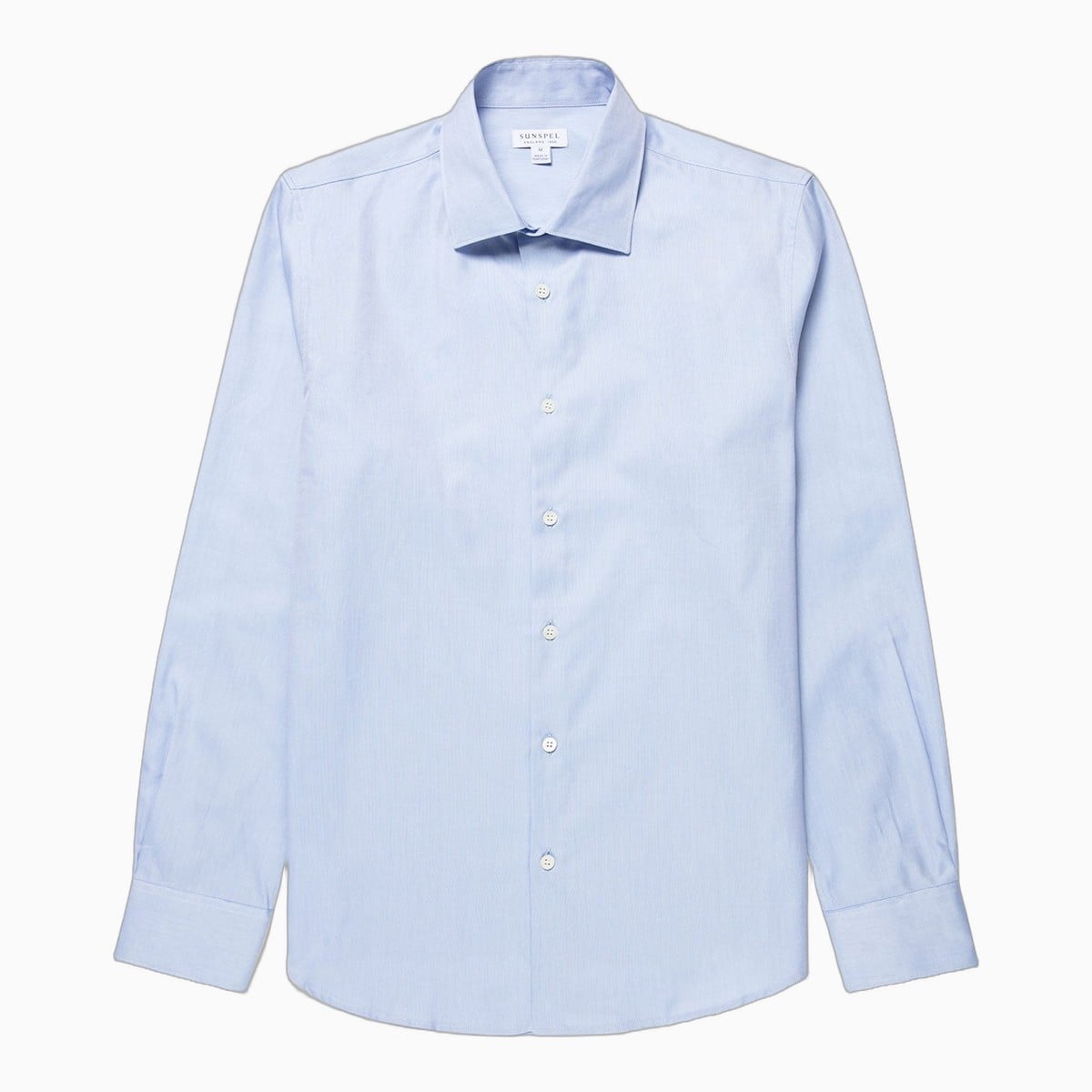 light blue Sunspel oxford shirt