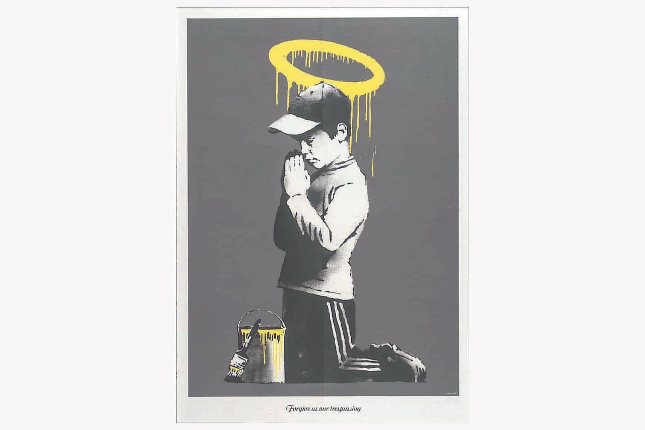 most expensive banksy forgive us our trespassing - Luxe Digital