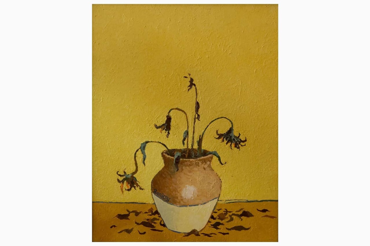 most expensive banksy sunflowers from petrol station - Luxe Digital