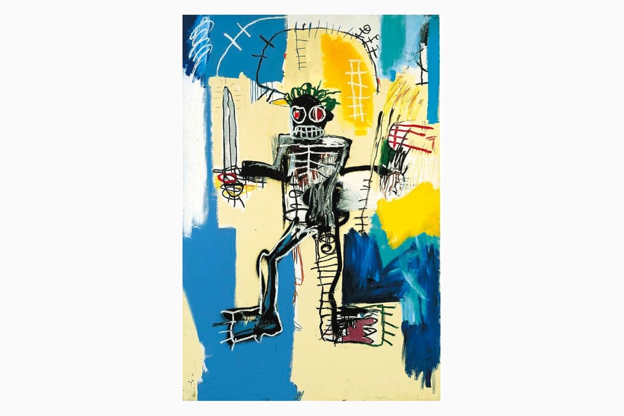 most expensive basquiat paintings warrior - Luxe Digital