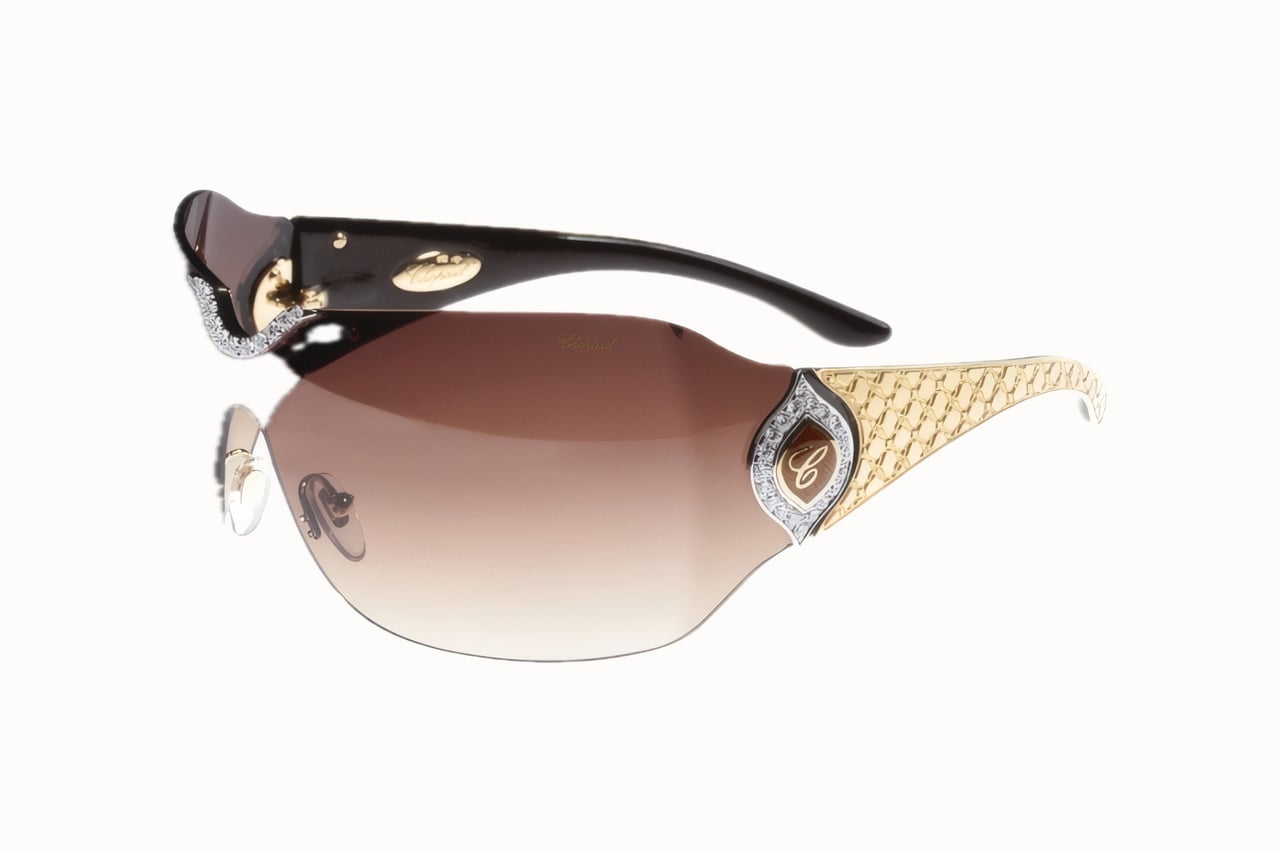 most expensive sunglasses chopard de rigo vision gold diamond - Luxe Digital