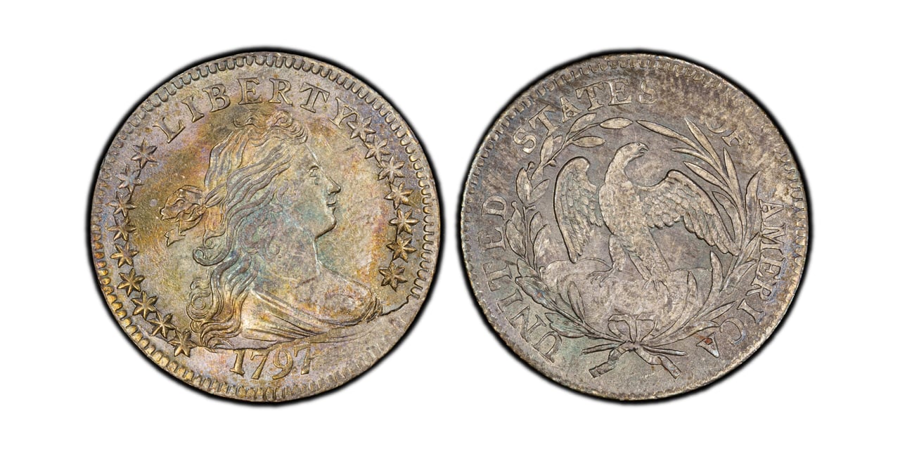 most valuable dimes 1797 draped bust dime 16 stars - Luxe Digital
