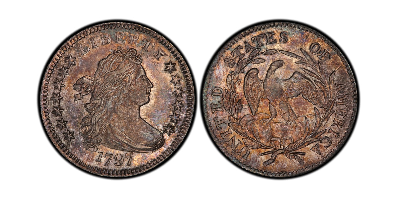 most valuable dimes 1797 draped bust dime 13 stars - Luxe Digital