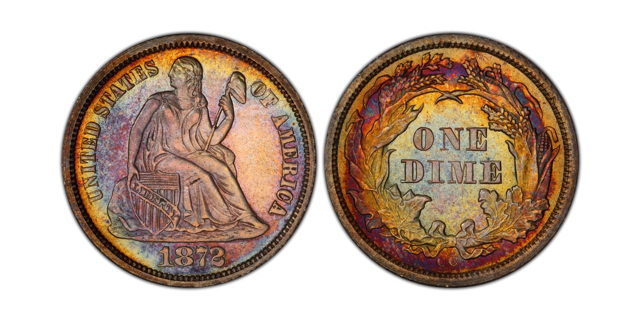 most valuable dimes 1872 cc liberty seated dime - Luxe Digital