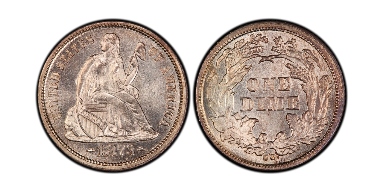 most valuable dimes 1873 cc with arrows liberty seated dime - Luxe Digital