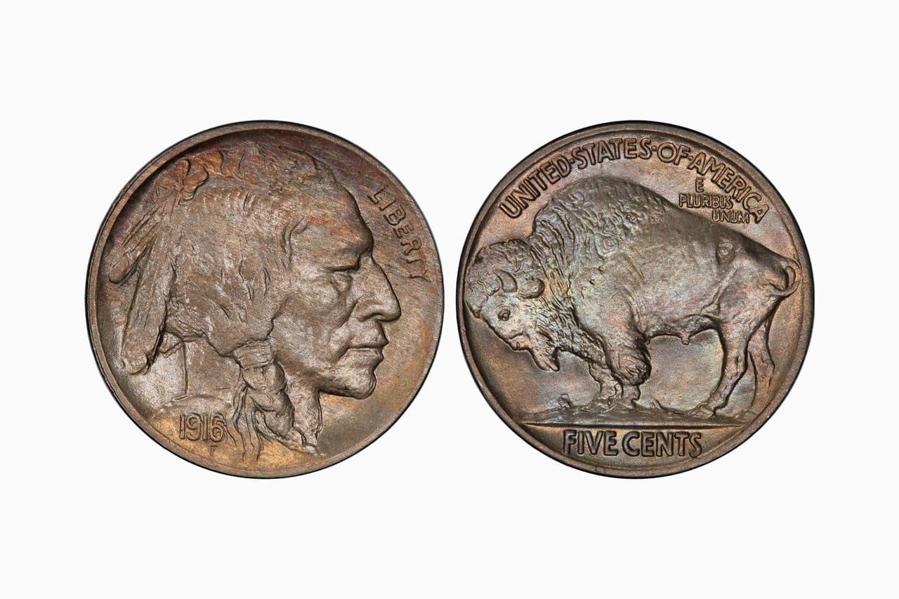 most valuable nickels 1916 buffalo nickel doubled die obverse - Luxe Digital