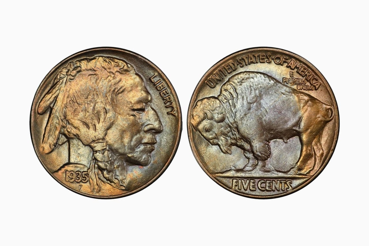 most valuable nickels 1935 buffalo nickel doubled die reverse - Luxe Digital