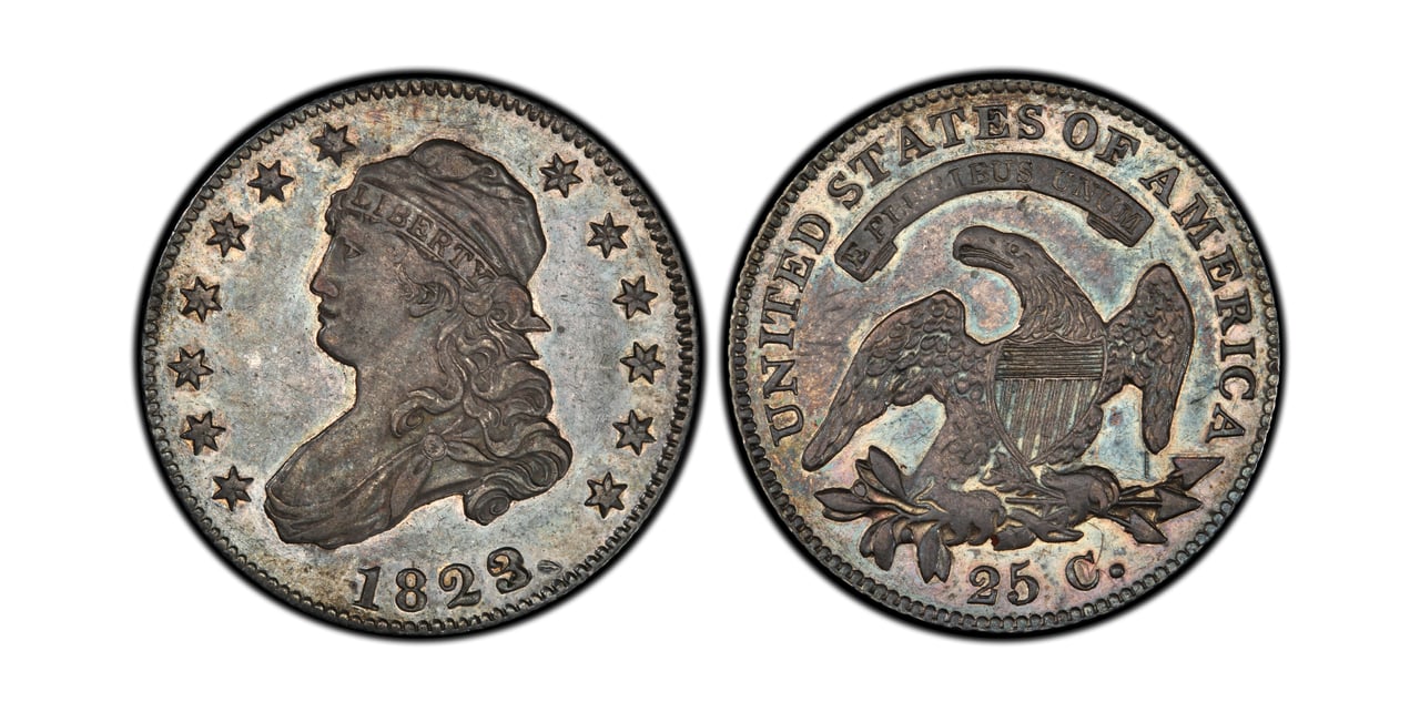 most valuable quarters 1823 capped bust quarter overdate - Luxe Digital
