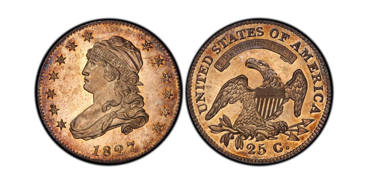 most valuable quarters 1827 capped bust quarter proof - Luxe Digital