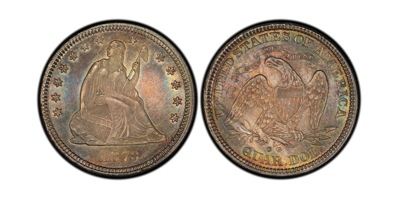 most valuable quarters 1873 cc liberty seated quarter - Luxe Digital