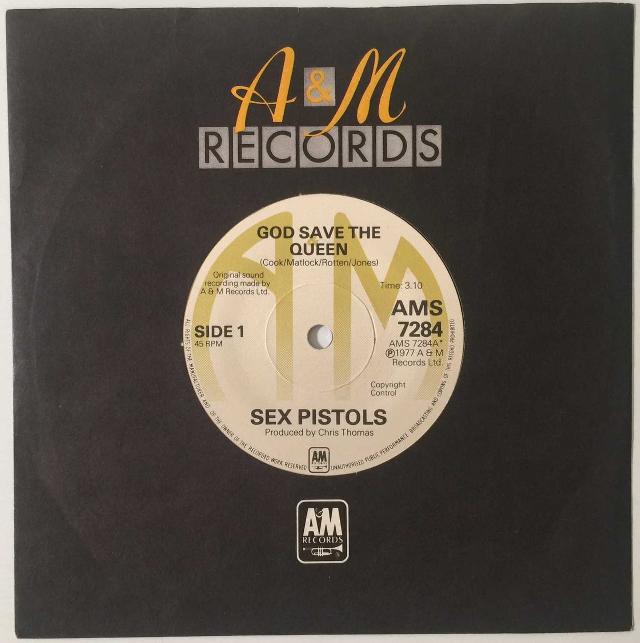 most valuable vinyl records sex pistols god save the queen - Luxe Digital