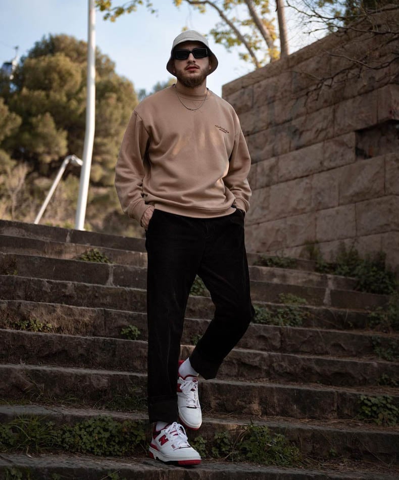 new balance 550 lookbook on feet rommell.nava - Luxe Digital