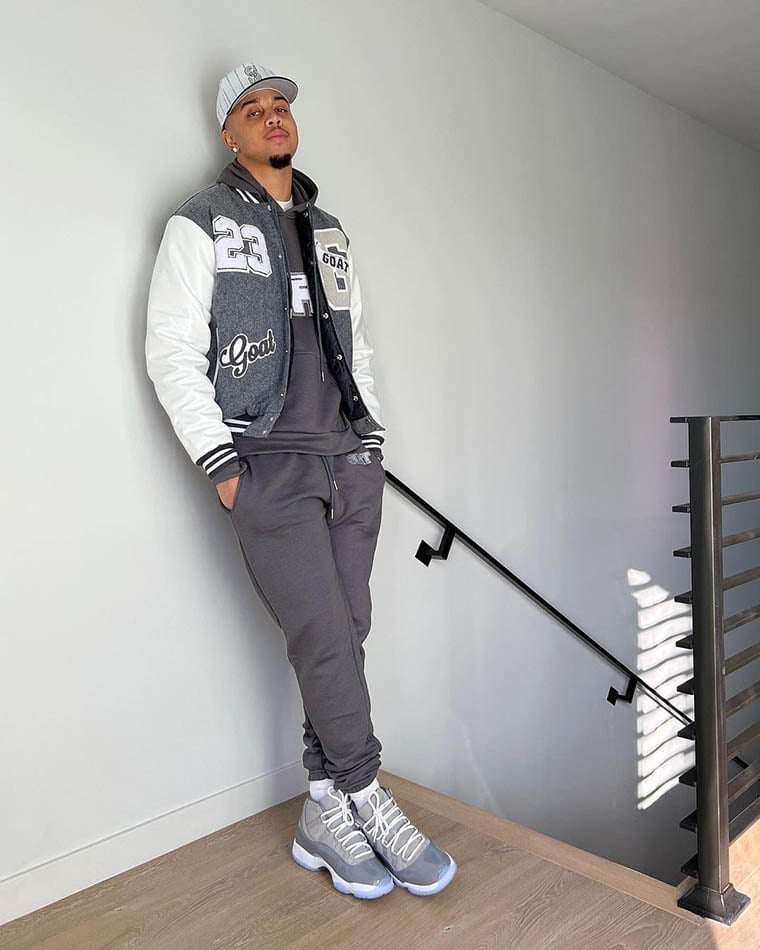 style jordan 11 cool grey on feet kburton 25 - Luxe Digital