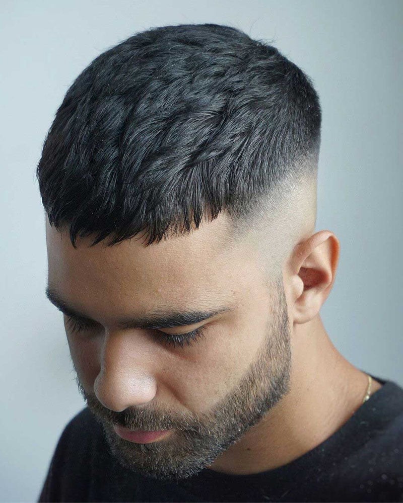 taper fade haircuts men caesar fade Luxe Digital