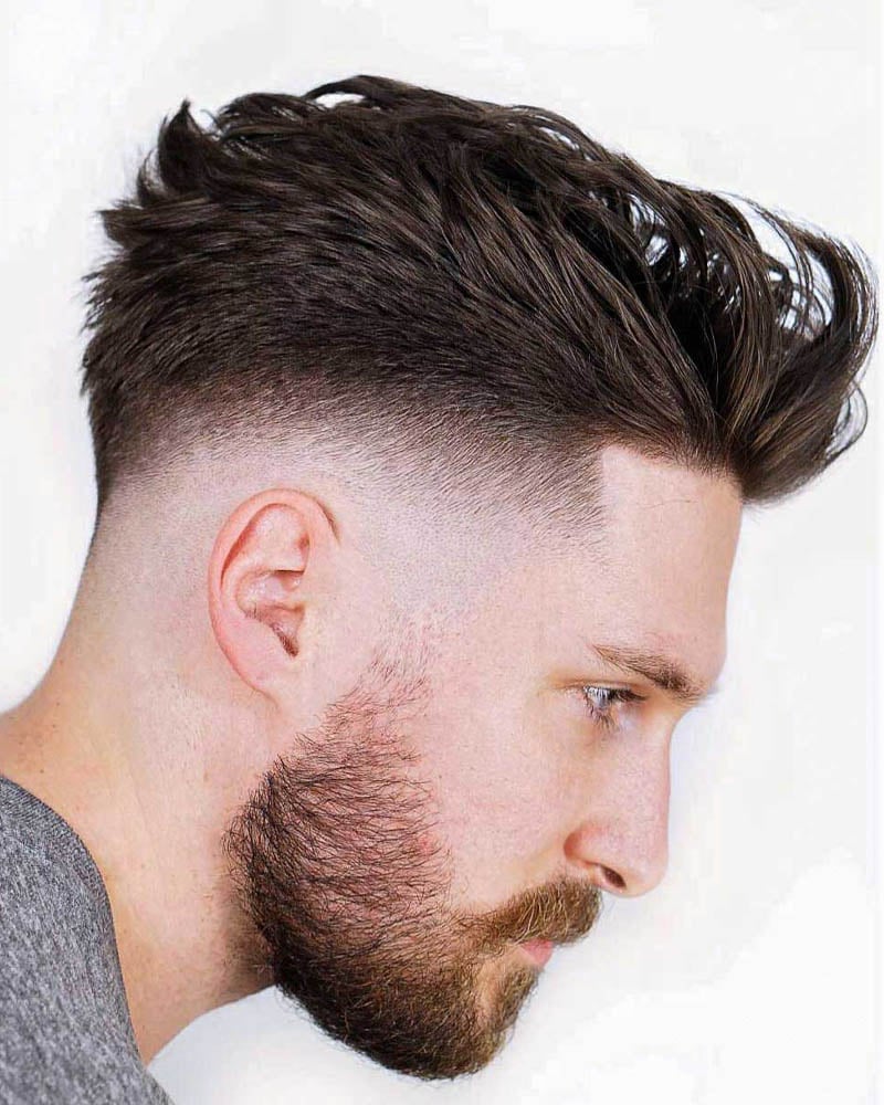 taper fade haircuts men faux hawk tapered fade Luxe Digital