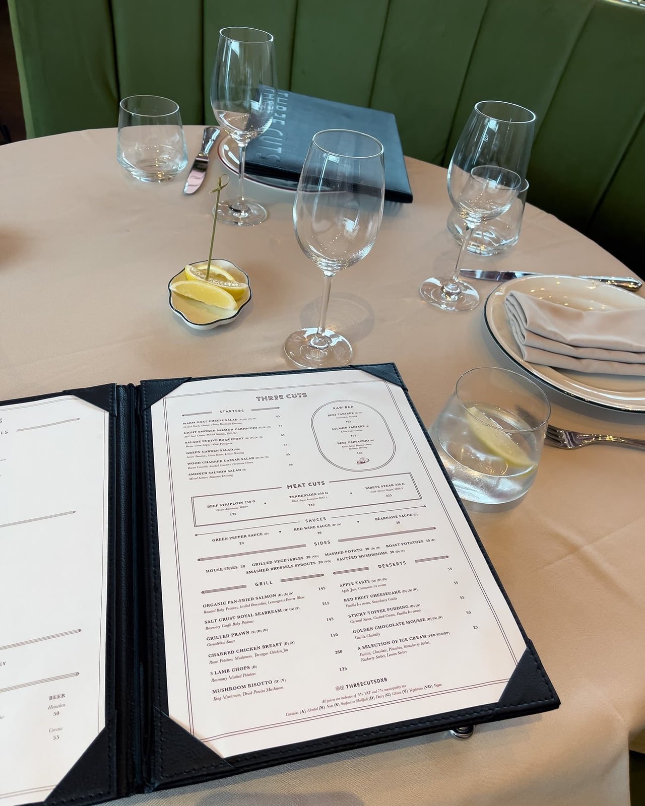 three cuts steakhouse dubai review menu - Luxe Digital