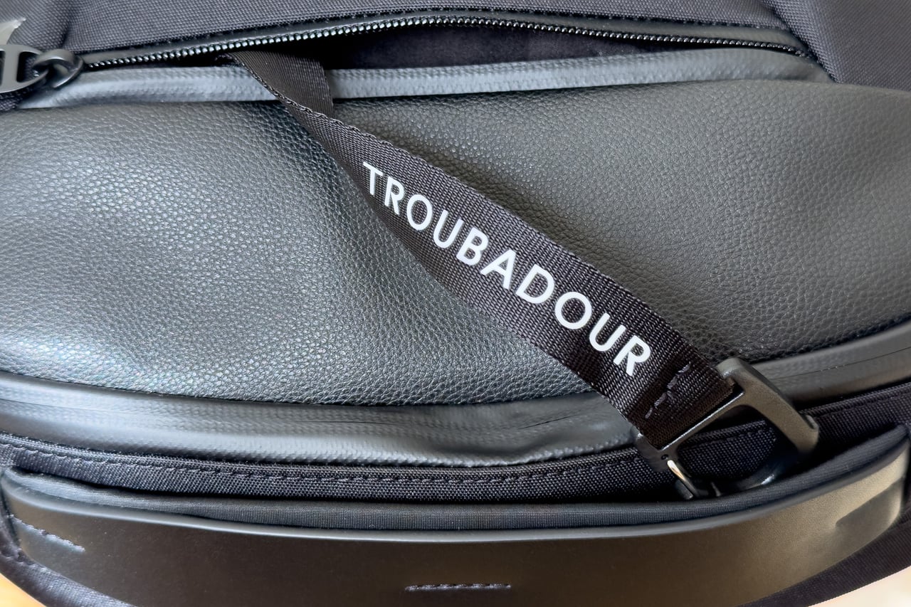 Troubadour Apex Backpack 4.0 strap keeper detail - Luxe Digital