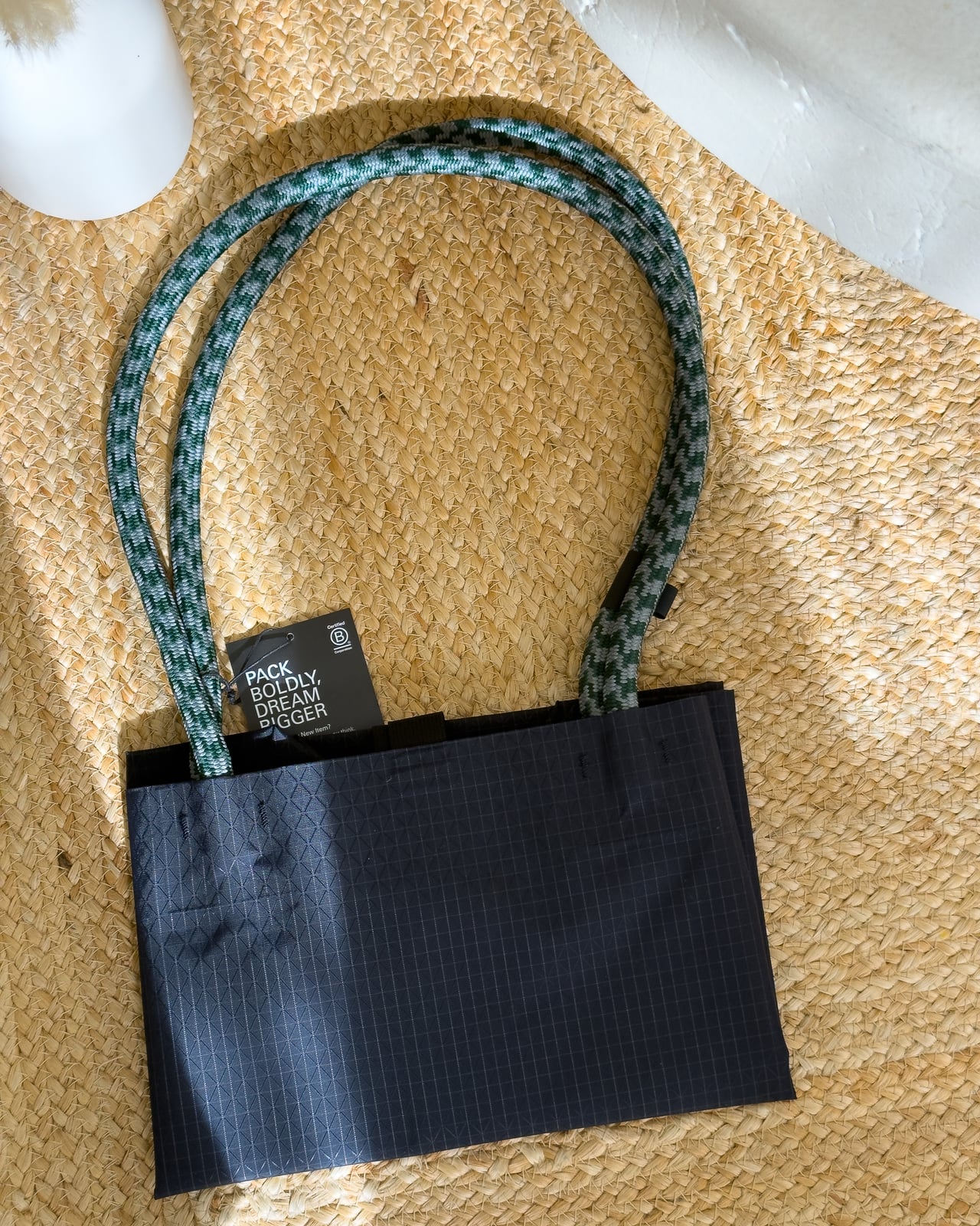 The Troubadour Elemental Gear Tote folded down for packing - Luxe Digital