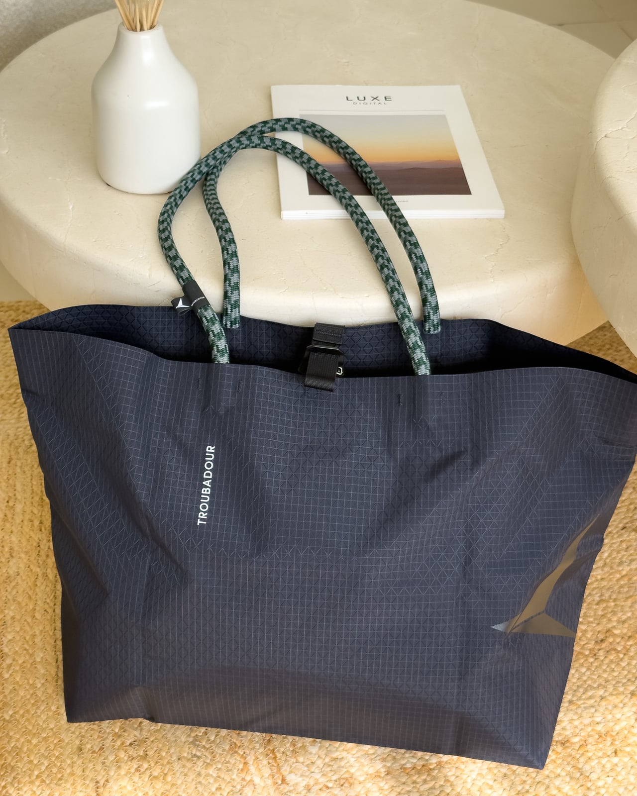 Troubadour Elemental Gear Tote unfolded to full size - Luxe Digital