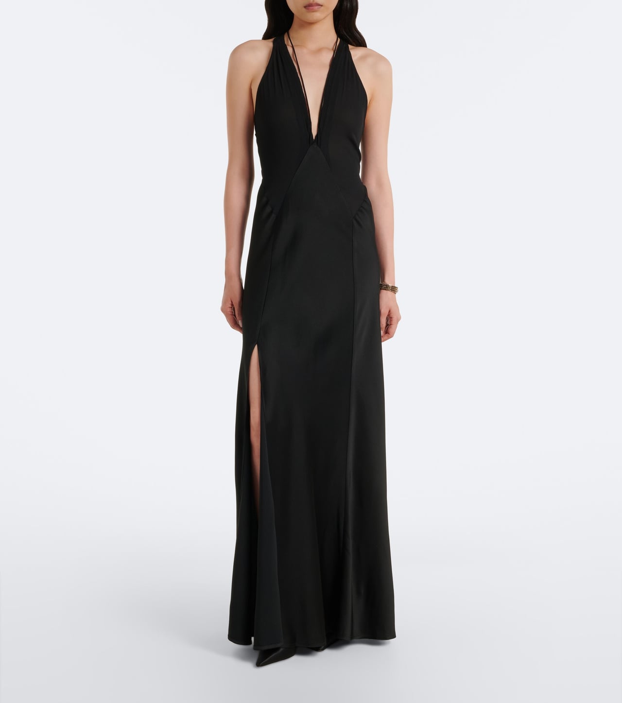 women black tie optional attire guide victoria beckham floor length gown - Luxe Digital