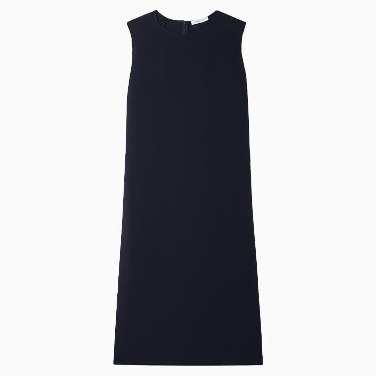 women business casual guide the row mirna crepe midi dress - Luxe Digital