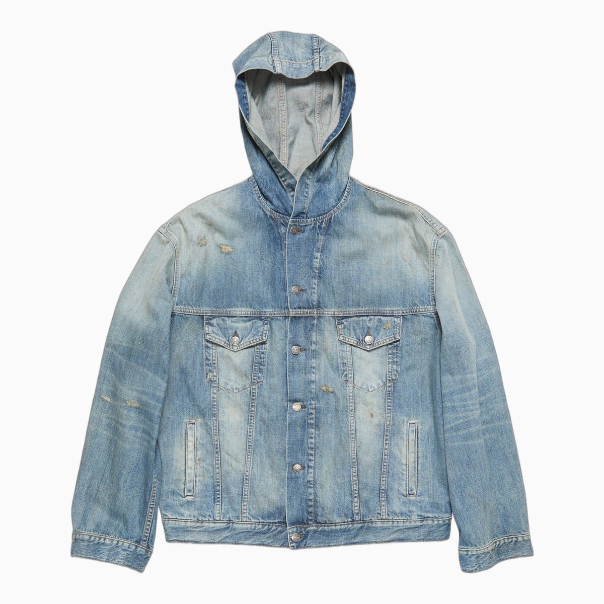 women casual dress code guide acne studios hooded denim jacket - Luxe Digital