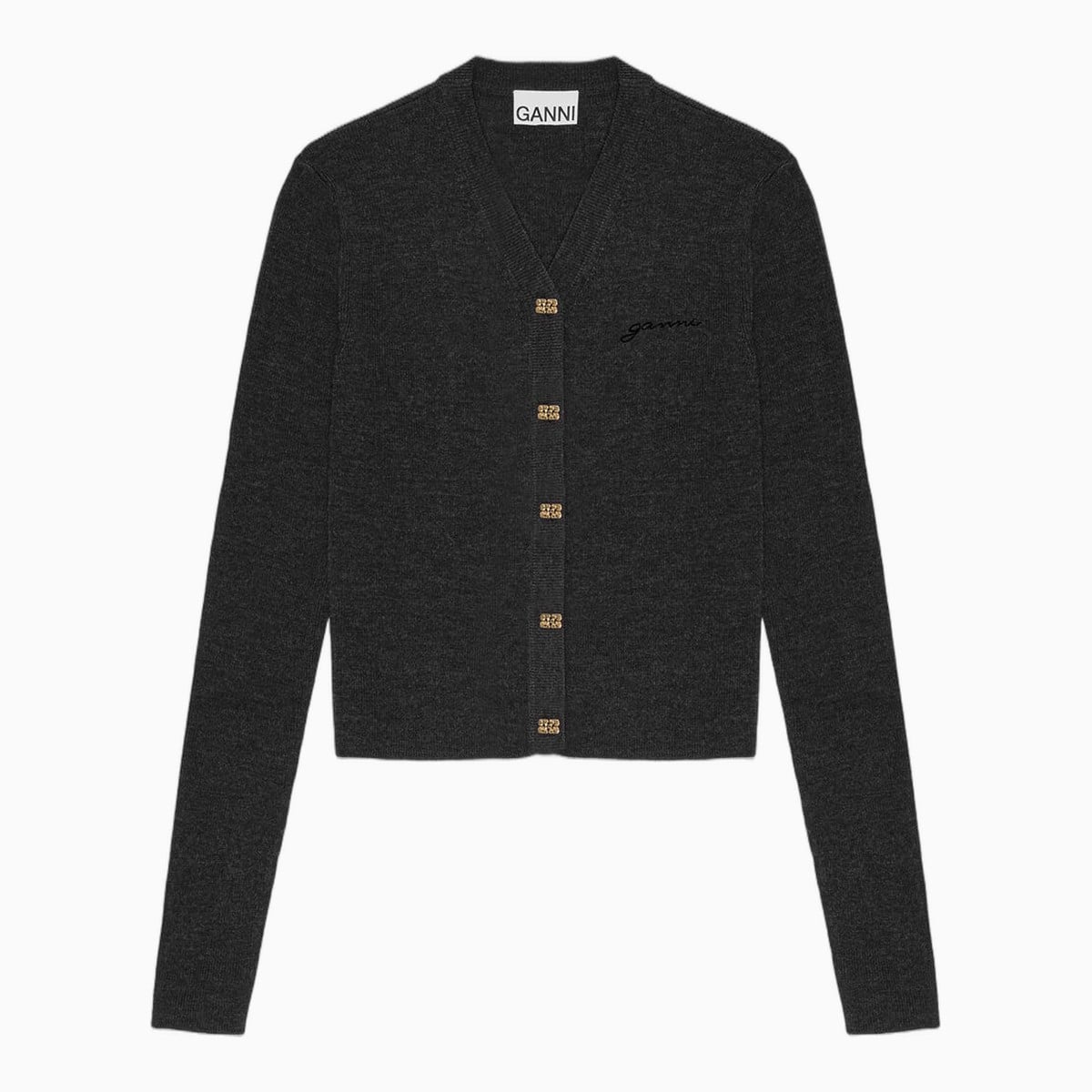 women casual dress code guide ganni mini ribbed merino cardigan - Luxe Digital