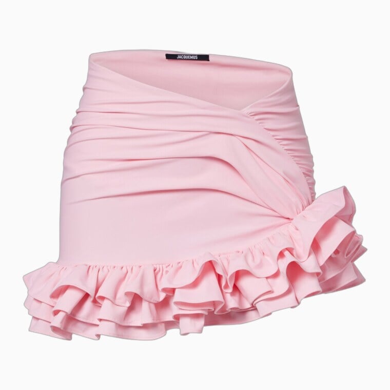 women casual dress code guide jacquemus playa ruffled jersey miniskirt - Luxe Digital