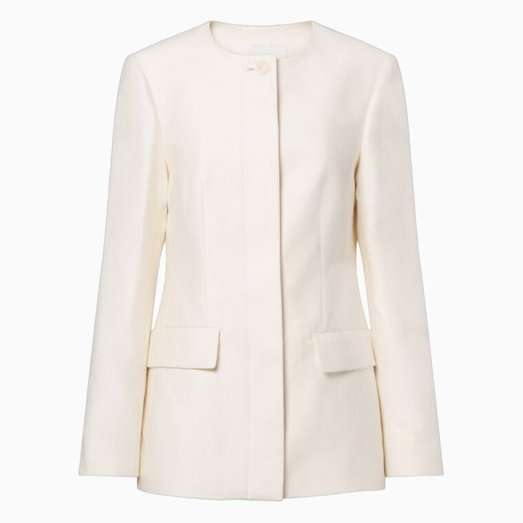 women casual dress code guide joseph myra cotton linen and silk blend blazer - Luxe Digital
