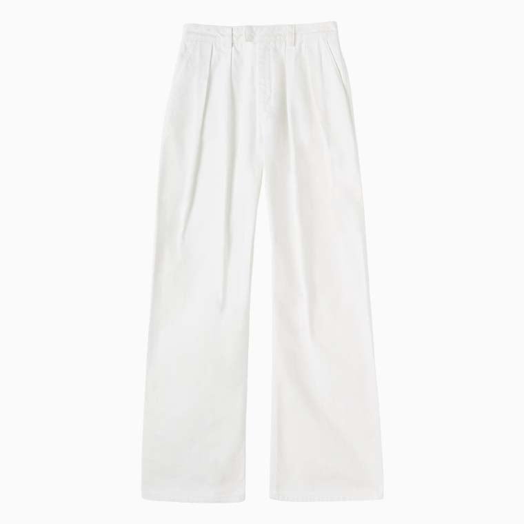 women casual dress code guide maze pleated denim trousers - Luxe Digital