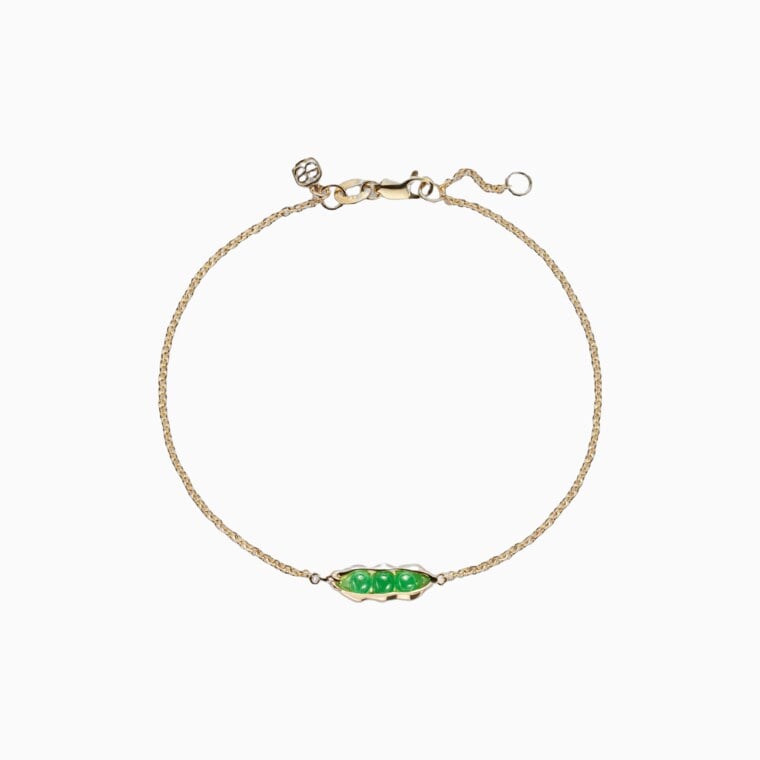 women casual dress code guide sydney evan pea pod 14kt gold bracelet with jades - Luxe Digital