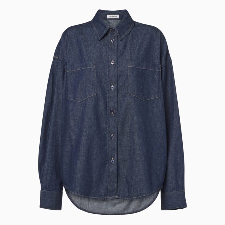 women casual dress code guide the frankie shop deira denim shirt - Luxe Digital