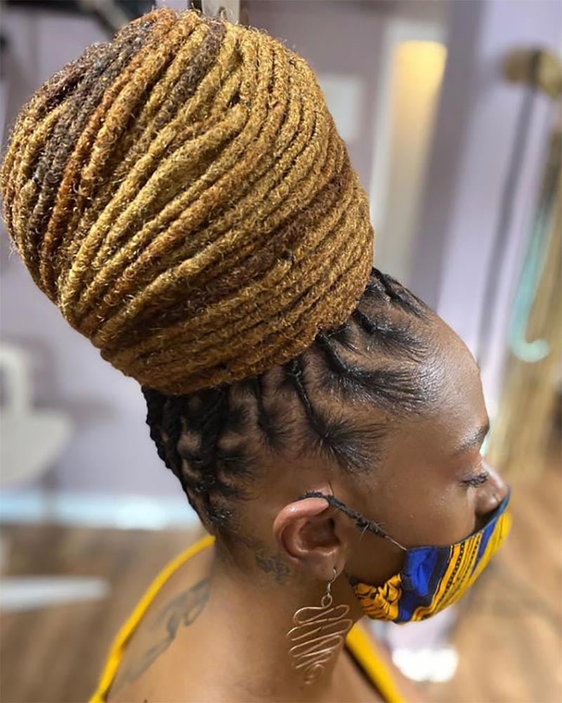 women dreadlock hairstyles dreadlock tower hairstyle - Luxe Digital