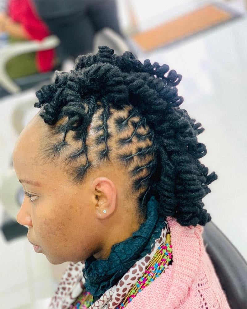 women dreadlock hairstyles huge mohawk dreads style - Luxe Digital