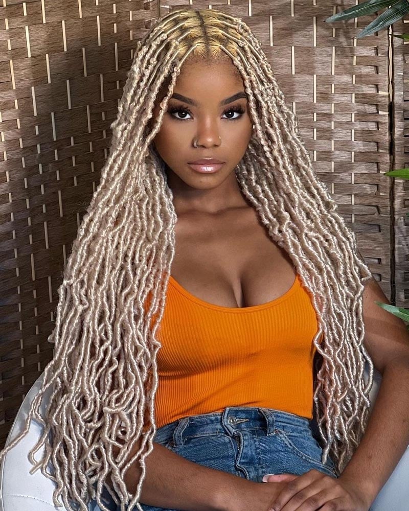 women dreadlock hairstyles long dreadlocks in blonde - Luxe Digital