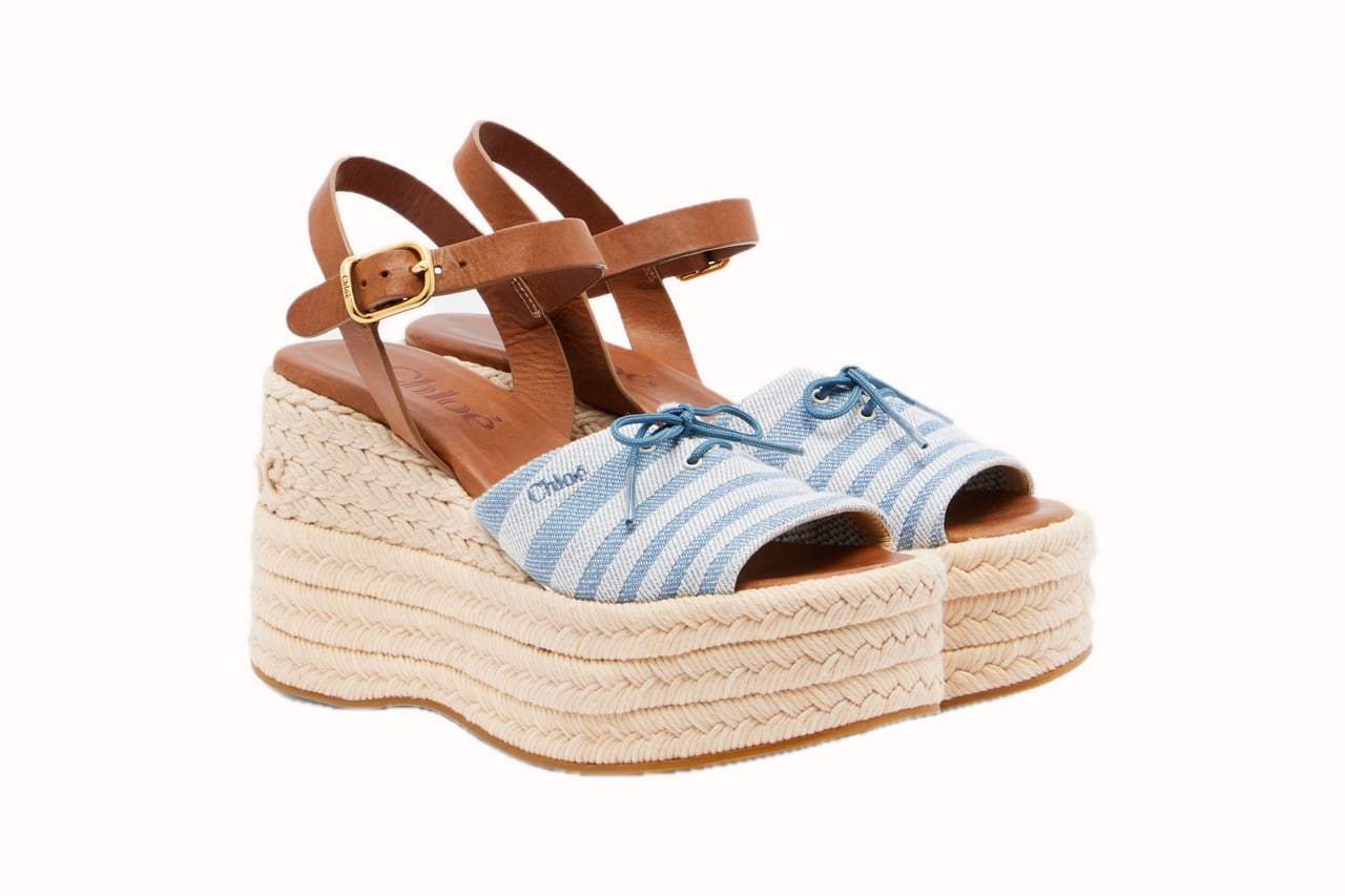 women garden party attire wedge heels - Luxe Digital
