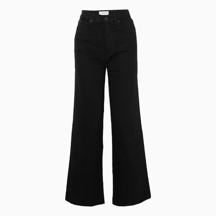 women smart casual dress code guide slvrlake frayed high rise wide leg jeans - Luxe Digital