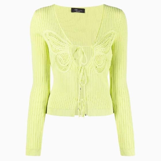 y2k fashion women ribbed cardigans blumarine review - Luxe Digital