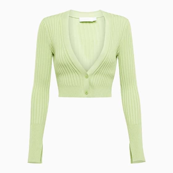 y2k fashion women ribbed cardigans jonathan simkhai review - Luxe Digital